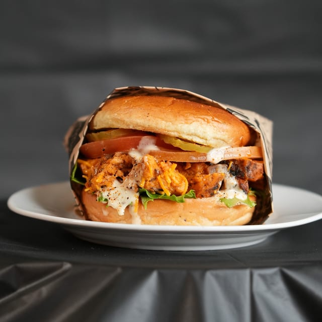 Vegan Lobster Burger.